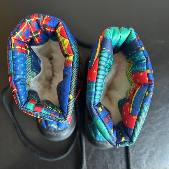 Antis Dunety Colorful Patch Pattern Winter Toddler Boots - Picture 9 of 12